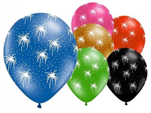 Fireworks Fireworks air-balloon, balloon 6 pcs 11 inch (27,5 cm)