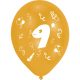 Happy Birthday 9 Ribbon air-balloon, balloon 8 pcs 10 inch (25,4cm)