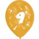 Happy Birthday 9 Ribbon air-balloon, balloon 8 pcs 10 inch (25,4cm)