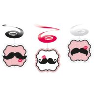 Mustache Mustache, ribbon decoration set (6 pcs)