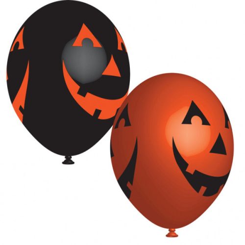 Halloween Smiling air-balloon, balloon 6 pcs 11 inch (27,5cm)