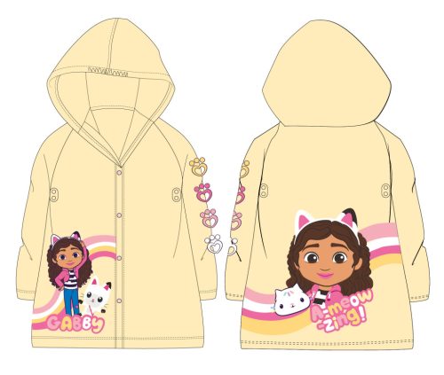 Gabby's Dollhouse Heart Yellow raincoat 98-128 cm