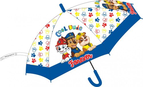 Paw Patrol kids semi-automatic transparent umbrella Ø74 cm