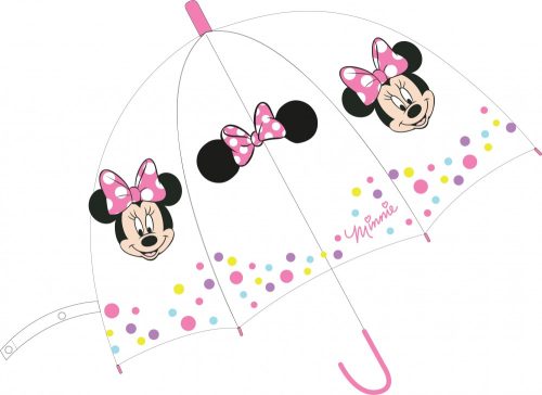 Disney Minnie kids transparent semi-automatic umbrella Ø68 cm