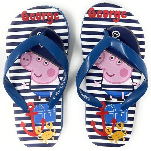 Peppa Pig Pirate kids slippers, Flip-Flops 24-29