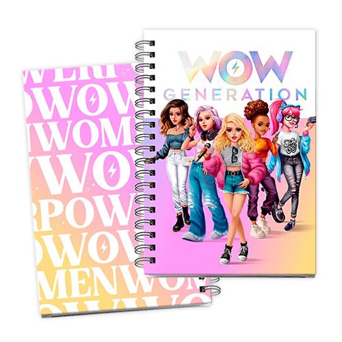 WOW Generation Team A5 Lined Notebook with Stickers