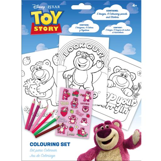 Disney Toy Story Lotso Strawberry coloring set with stickers