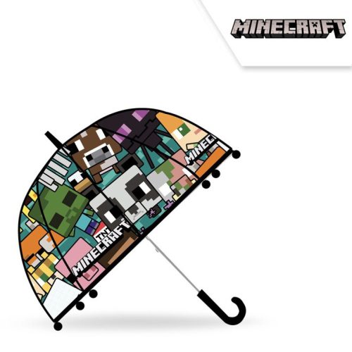 Minecraft kids transparent semi-automatic umbrella Ø70 cm