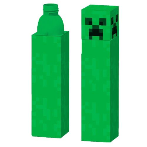 Minecraft Creeper Plastic Bottle, Sports Bottle 650 ml