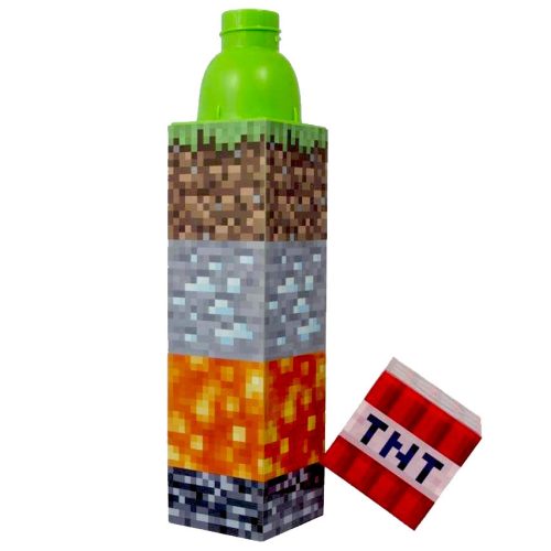 Minecraft TNT Plastic Bottle, Sports Bottle 650 ml