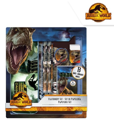 Jurassic World stationery set (13 pieces)