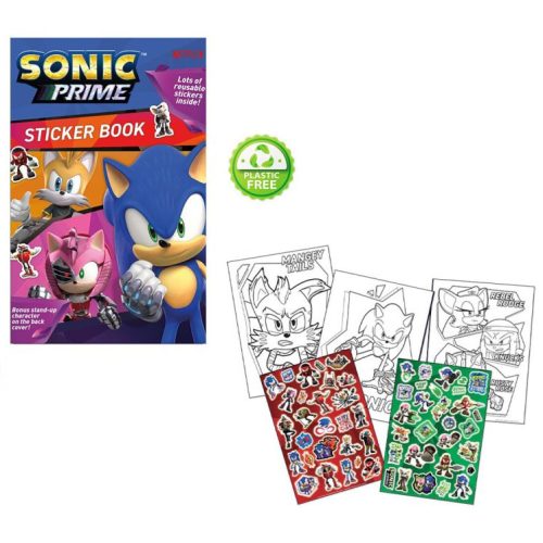 Sonic the hedgehog Prime colouring book + sticker set