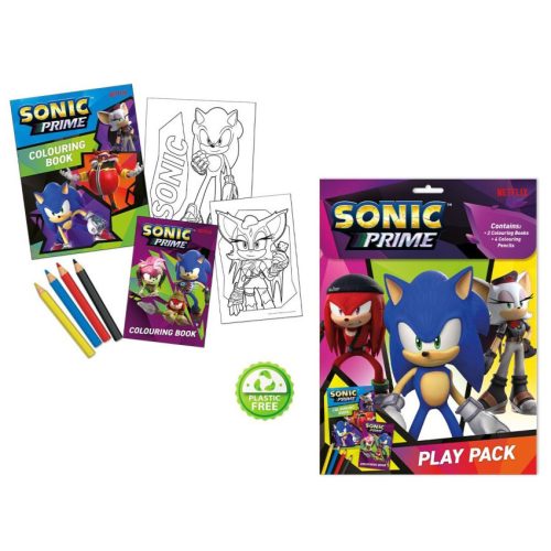 Sonoc the hedgehog Prime colouring book set