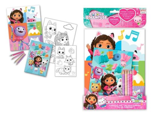 Gabby's Dollhouse Coloring set