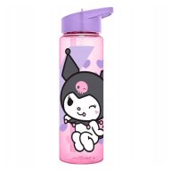 Hello Kitty Kuromi plastic straw bottle 600 ml