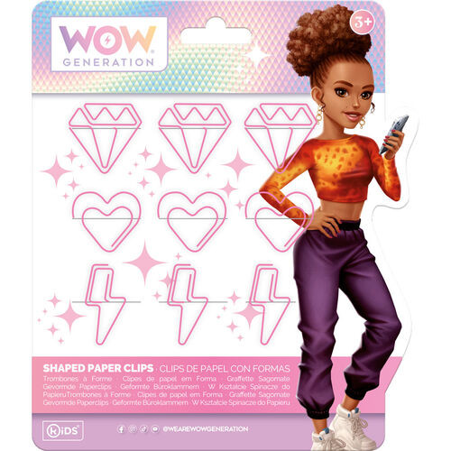 WOW Generation Megan pink paperclip set