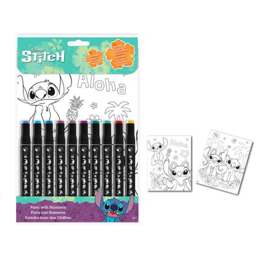 Disney Lilo and Stitch number coloring book
