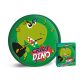 Dinosaur Green Wall Clock 25cm