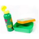 Dinosaur Crazy sandwich box + aluminum bottle set