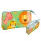 Jungle Jungle, Kids animal toiletry bag, pencil case with 3 compartments