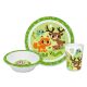 Animals Into the Forest, tableware set, microwavable plastic