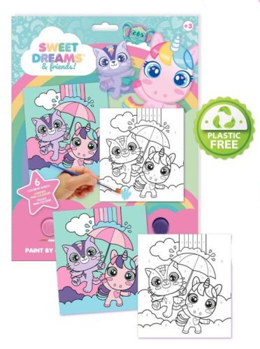 Unicorn dreams painting by numbers with paint set