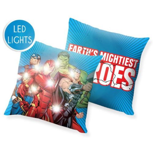 Avengers LED Light-Up Pillow, Decorative Pillow 40x40 cm