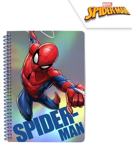 >Spiderman Metallic A5 Lined Notebook