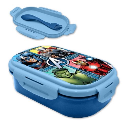 Avengers sandwich box + cutlery set