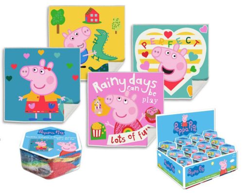 Peppa Pig Pack Magic Towel, Hand towel, Face towel 30x30 cm