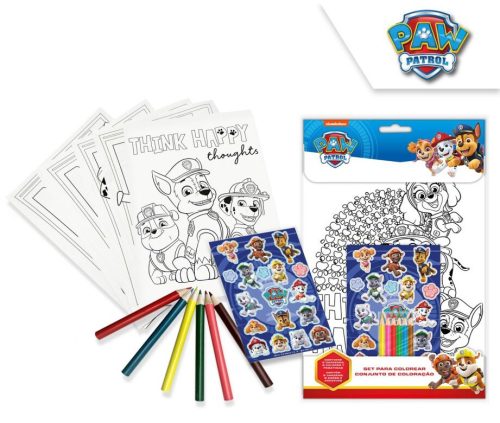 Paw Patrol colouring book + sticker set