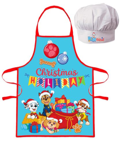 Paw Patrol Holiday Christmas kids apron set of 2 pieces