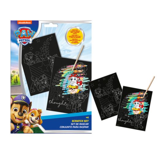 Paw Patrol Happy Thoughts scratch art set