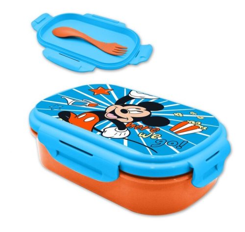 Disney Mickey Go Sandwich Box + Cutlery Set