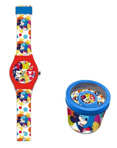 Disney Mickey Analog Watch in Metal Box