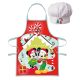 Disney Minnie and Mickey Christmas kids apron set of 2 pieces
