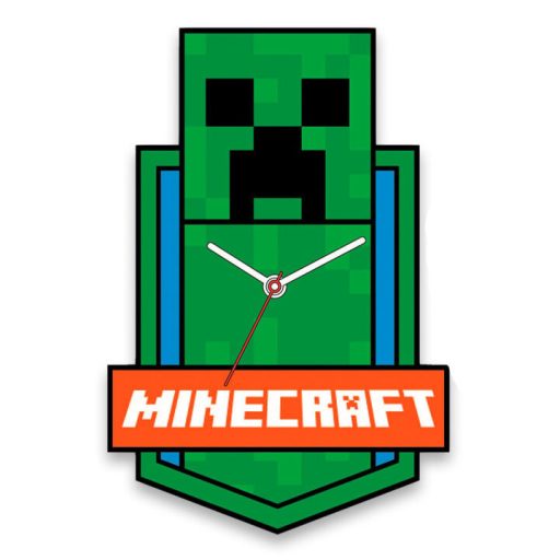 Minecraft Green XL Wall Clock 50 cm