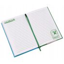 Minecraft Fight A/5 lined notebook with built-in clock