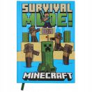 Minecraft Fight A/5 lined notebook with built-in clock