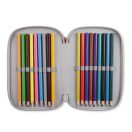 Spiderman Bricks two-tier filled pencil case