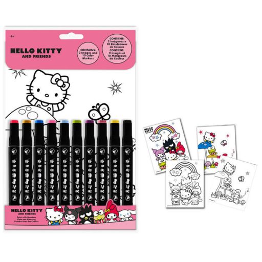Hello Kitty number coloring book