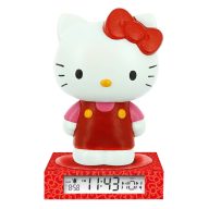 Hello Kitty Red 3D Night Lamp and Alarm Clock