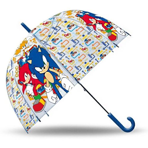 Sonic, the Hedgehog Gold Rings Kids Transparent Half Automatic Umbrella Ø70 cm
