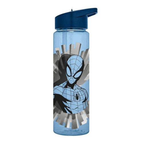Spiderman Blue Plastic Bottle, Sports Bottle 600 ml