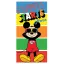 Disney Mickey  Starts bath towel, beach towel 70x137 cm (Fast Dry)