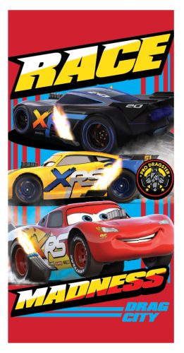 Disney Cars Race Bath Towel, Beach towel 70x137 cm (Fast Dry)