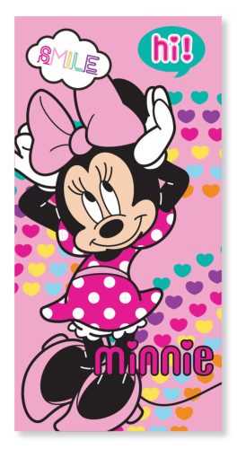 Disney Minnie Hearts Bath Towel, Beach Towel 70x137 cm (Fast Dry)