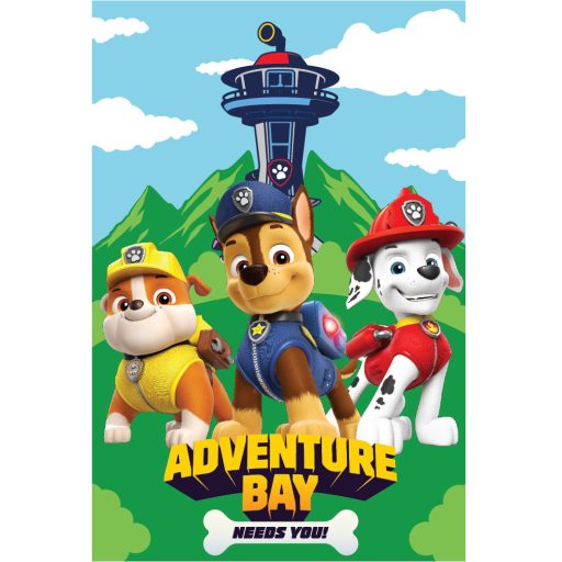 Paw Patrol Adventure Bay fleece blanket 100x150cm