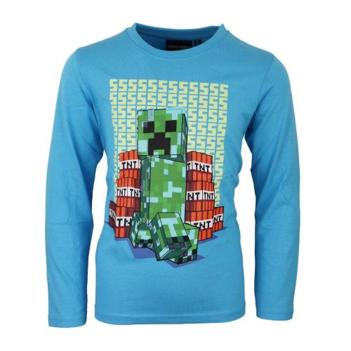 Minecraft glow in the dark kids long sleeve t-shirt, top 6-12 years