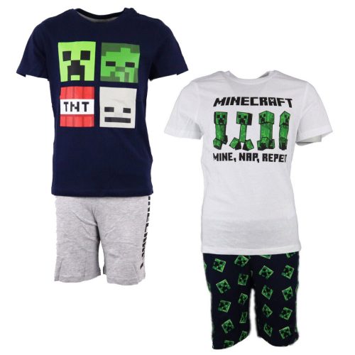 Minecraft kids short pyjamas 6-12 years